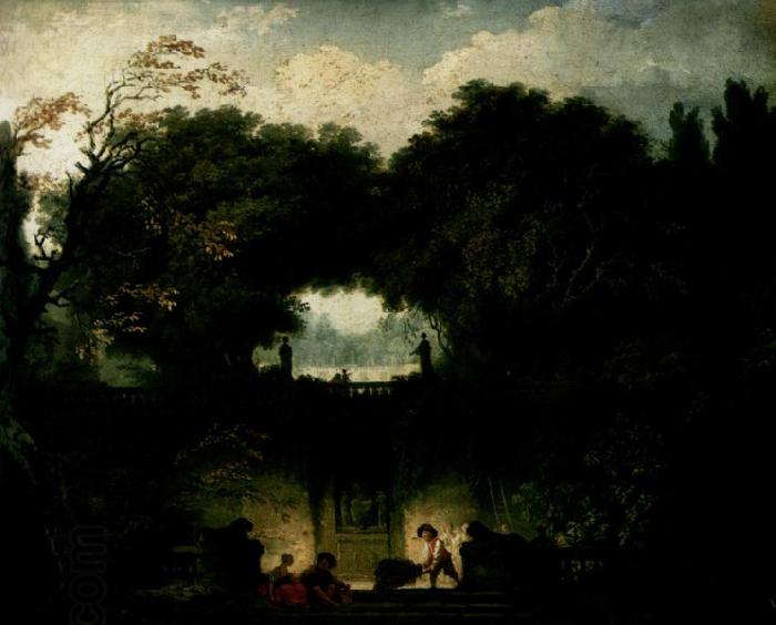 Jean Honore Fragonard Der Garten der Villa d'Este China oil painting art